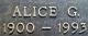 Hrabe, Alice Shields headstone
