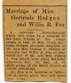 Grace Hedges wedding article
