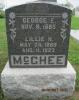 Garrett, Lillie and George Elbert McGhee.
George has a stone in the Purdin Cemetery but is buried next to his third wife in Secor Cemetery, Secor, Woodford County, Illinois.